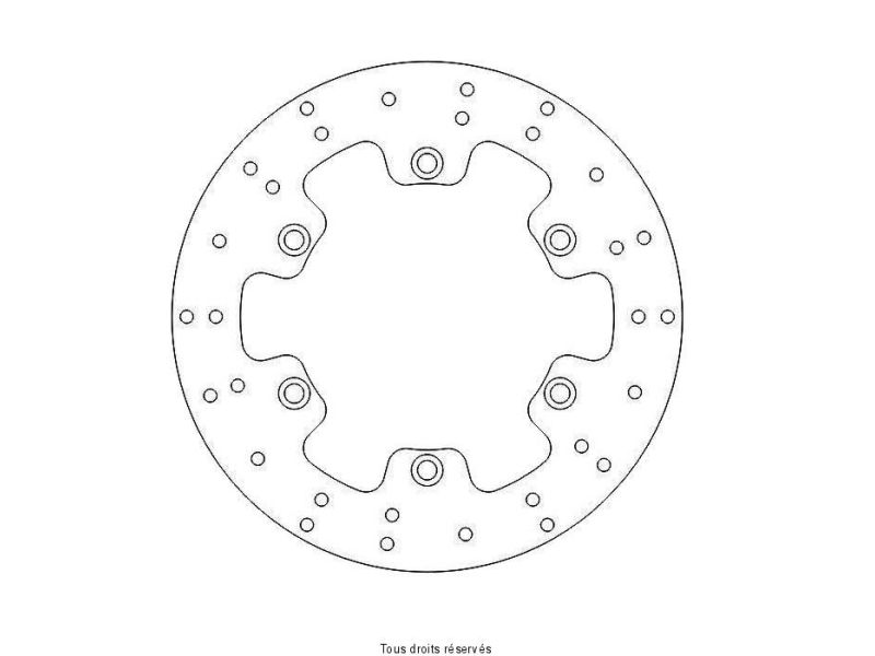 Disque Frein Kawasaki Ø250x150x130  NbTrou6xØ10,5 Ep60