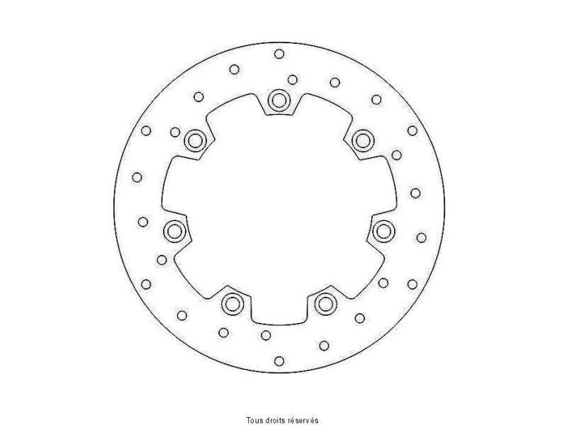 Disque Frein Kawasaki Ø270x150x130  NbTrou7xØ10,5 Ep40