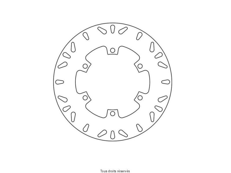 Disque Frein Kawasaki Ø280x150x130  NbTrou6xØ10,5 Ep50