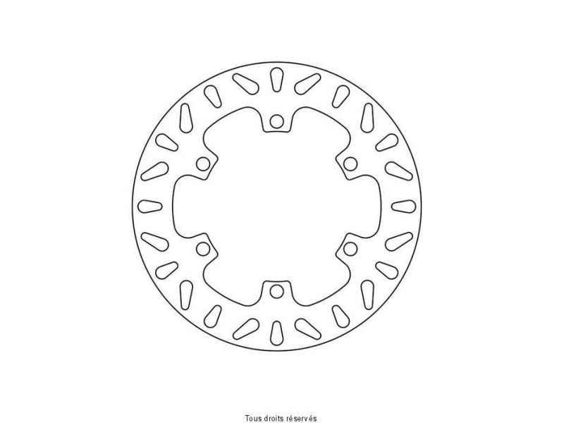 Disque Frein Kawasaki  Ø230x115x100  NbTrou6xØ10,5 Ep4,50