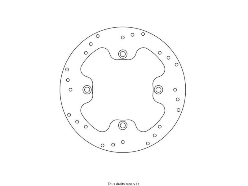 Disque Frein Suzuki Ø250x142x121  NbTrou4xØ10,5 Ep40