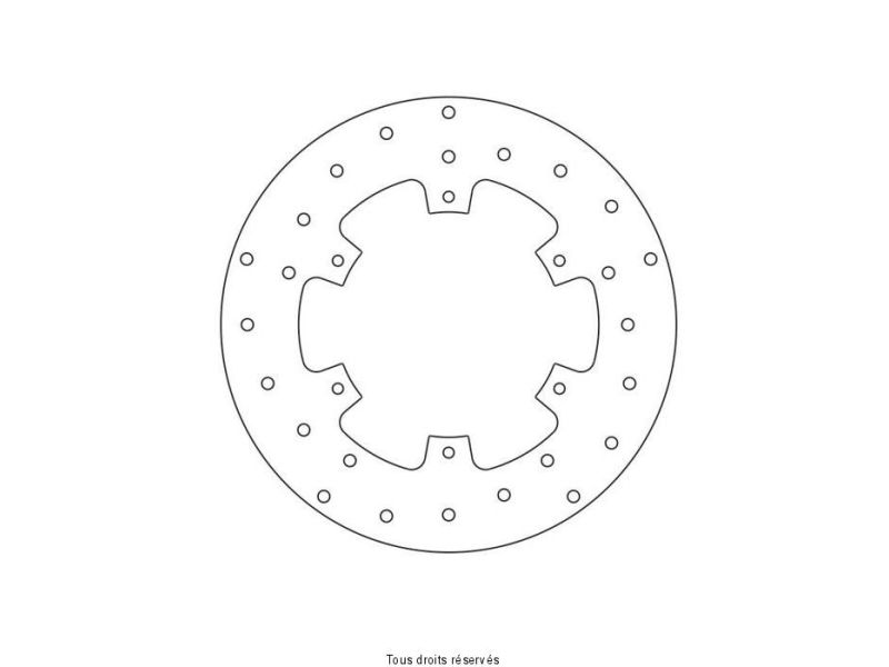 Disque Frein Yamaha  Ø267x150x132  NbTrou6xØ6,5 Ep4,50