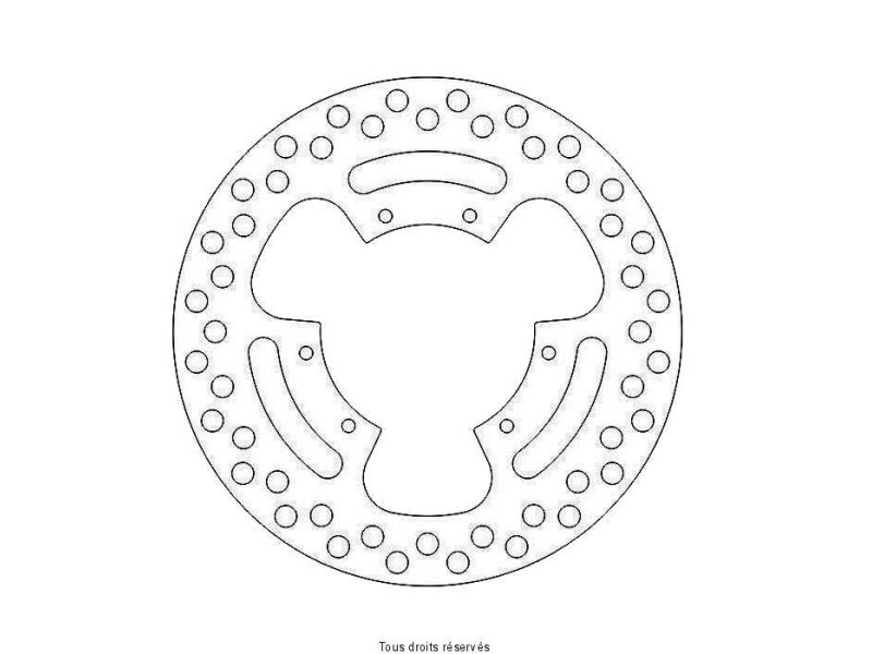 Disque Frein Yamaha  Ø220x102x86  NbTrou6xØ6,5 Ep50