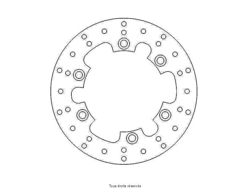 Disque Frein Yamaha Ø245x133x115  NbTrou6xØ6,5 Ep40