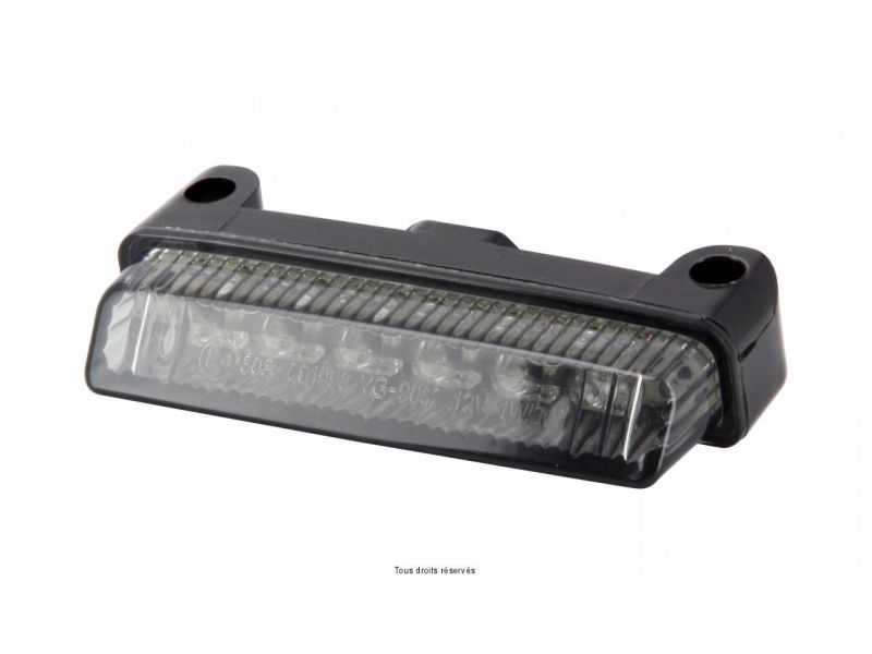 Feu Arrière 6 Leds Universel 12V-1W/2W - Fixation: 65mm M8 E4 / Long : 80mm Large : 30mm0