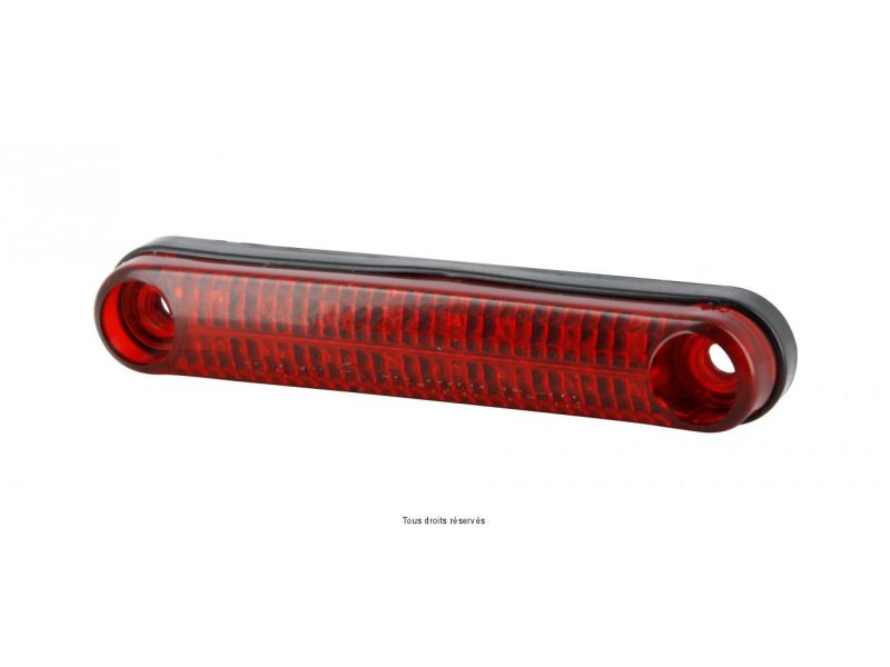 Barette Feux Ar Souple 16 Leds E4 -12v-6/1w - Fixation: 85 mm Longueur:105 mm-Epaisseur:13mm0