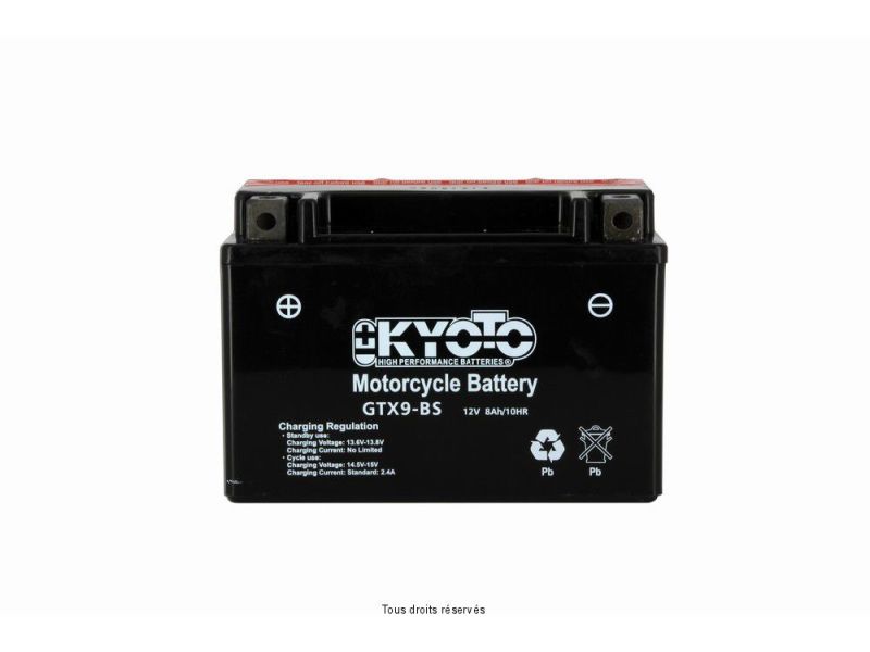 Ytx9-bs - Ss Entr. Acide L 150mm  W 87mm  H 105mm 12v 8ah Acide 0,47l1