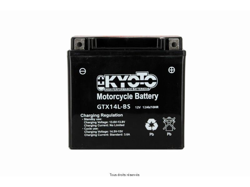 Ytx14l-bs - Ss Entr. Acide L 150mm  W 87mm  H 147mm 12v 12ah Acide 0,69l1