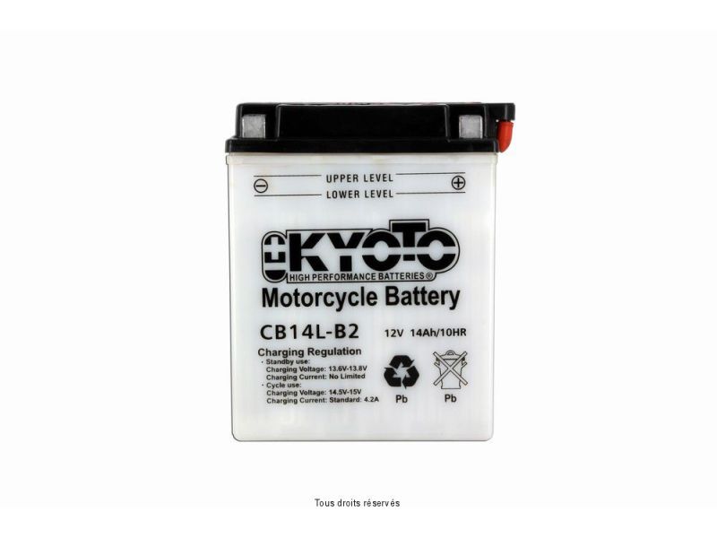 Yb14l-b2 L 135mm  W 91mm  H 167mm 12v 14ah Acide 0,87l1