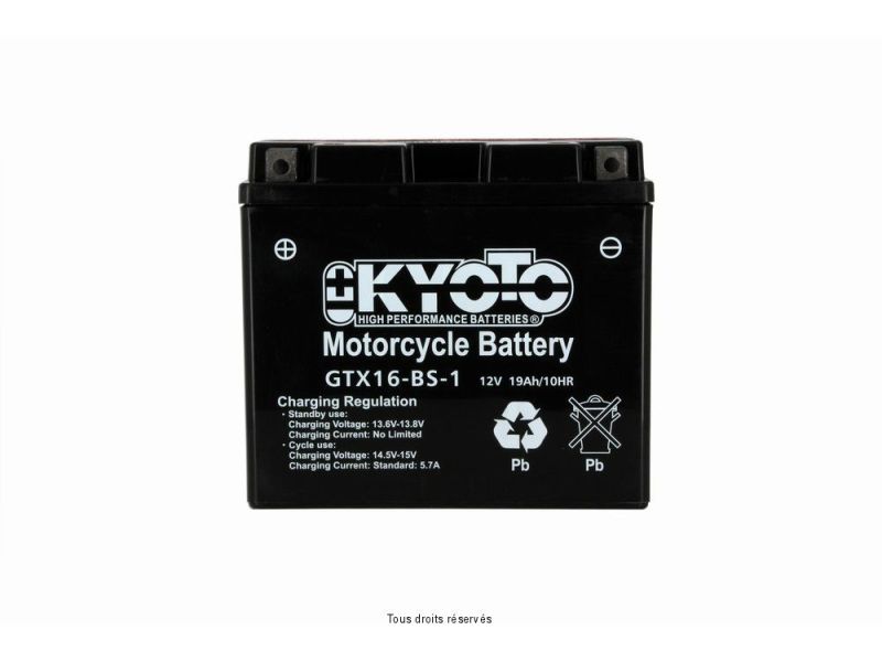 Ytx16-bs-1- Ss Entr. Acide L 150mm  W 87mm  H 161mm 12v 14ah Acide 0,81l1