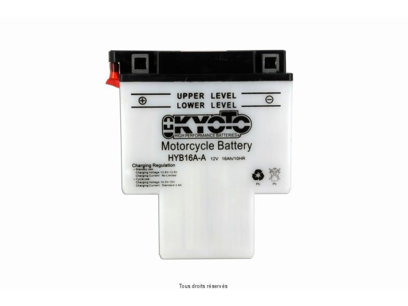 Hyb16a-a L 151mm  W 91mm  H 182mm 12v 16ah Acide 1,1l1