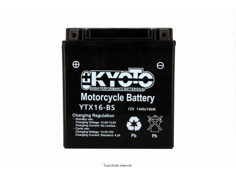 Ytx16-bs - Ss Entr. Acide L 150mm  W 87mm  H 161mm 12v 14ah Acide 0.81l1