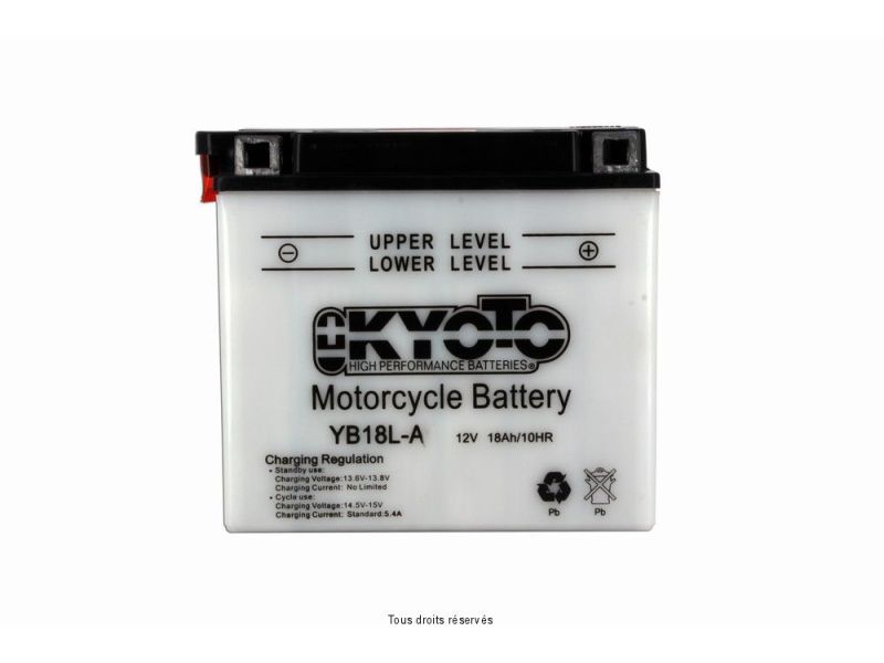 Yb18l-a L 182mm  W 92mm  H 164mm 12v 18ah Acide 1,2l1