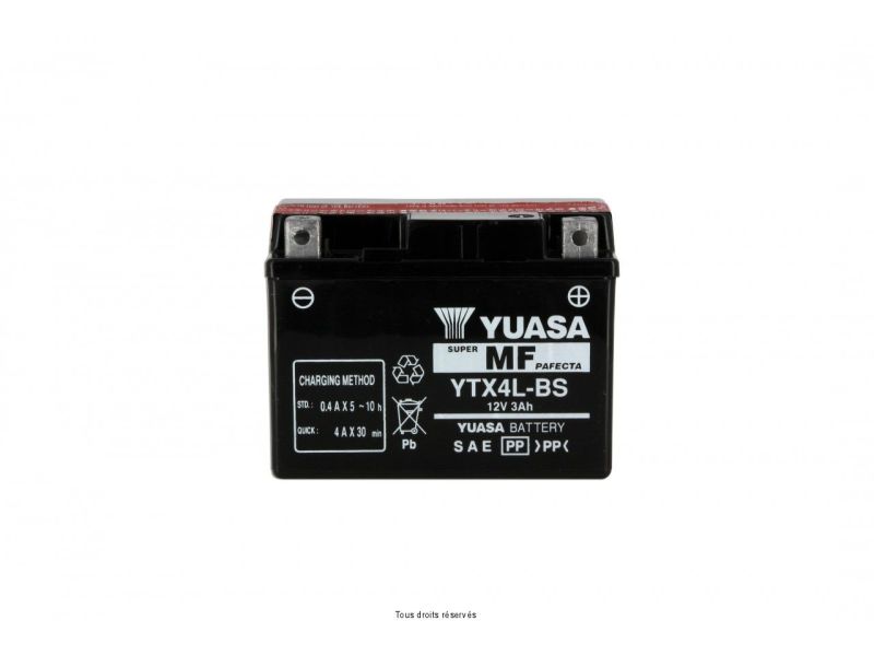 Ytx4l-bs L 114mm  W 71mm  H 86mm 12v 3ah1