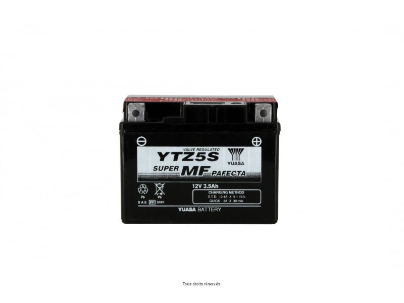 TTZ5-S - AGM Avec Acide L 114mm  W 71mm  H 86mm 12v 3ah Livrée Avec Acide1