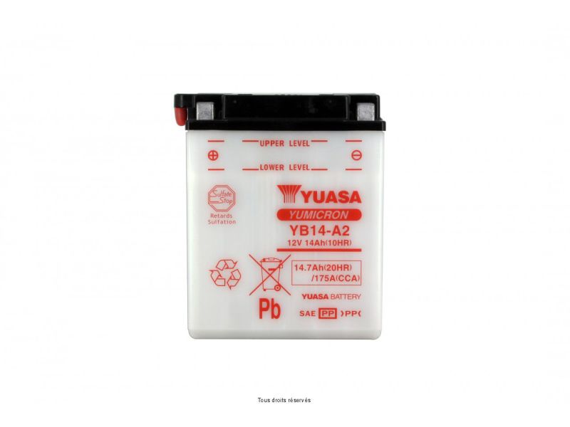 Yb14-a2 L 135mm  W 91mm  H 167mm 12v 14ah1