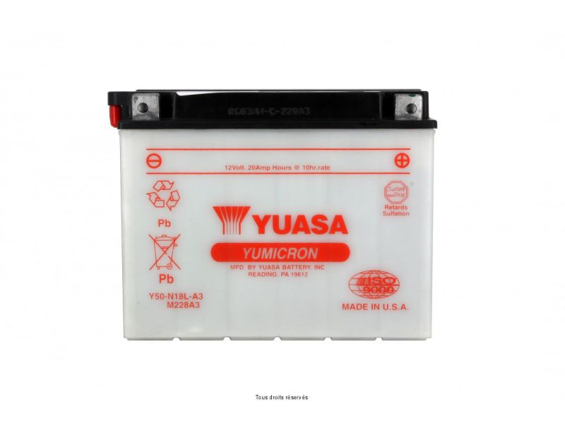 Y50-n18l-a3 L 206mm  W 91mm  H 164mm 12v 20ah1