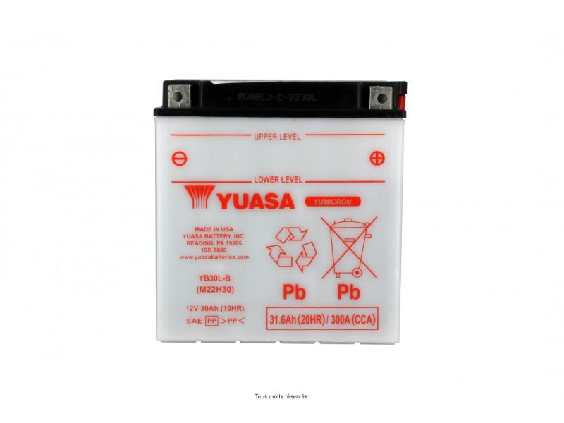 Yb30l-b L 168mm  W 132mm  H 176mm 12v 30ah1