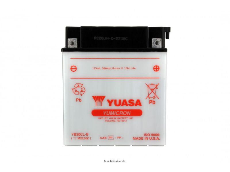 Yb30cl-b L 168mm  W 132mm  H 192mm 12v 30ah1