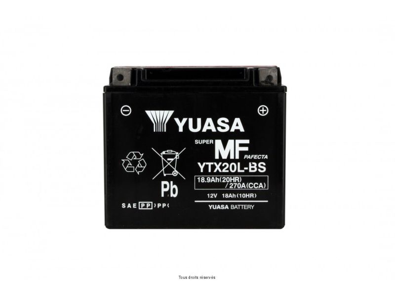 Ytx20l-bs L 175mm  W  87mm  H 155mm 12v 18ah1