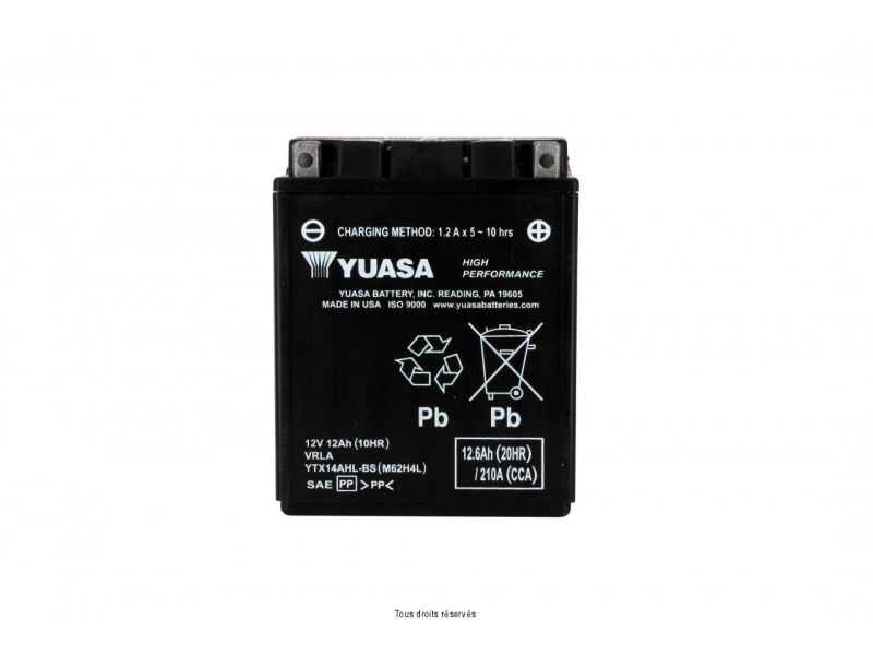 Ytx14ahl-bs L 134mm  W 89mm  H 166mm 12v 12ah1