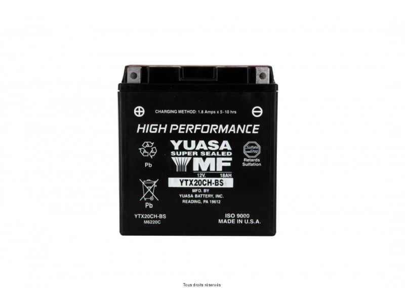 Ytx20ch-bs L 150mm  W 87mm  H 161mm 12v 18ah1
