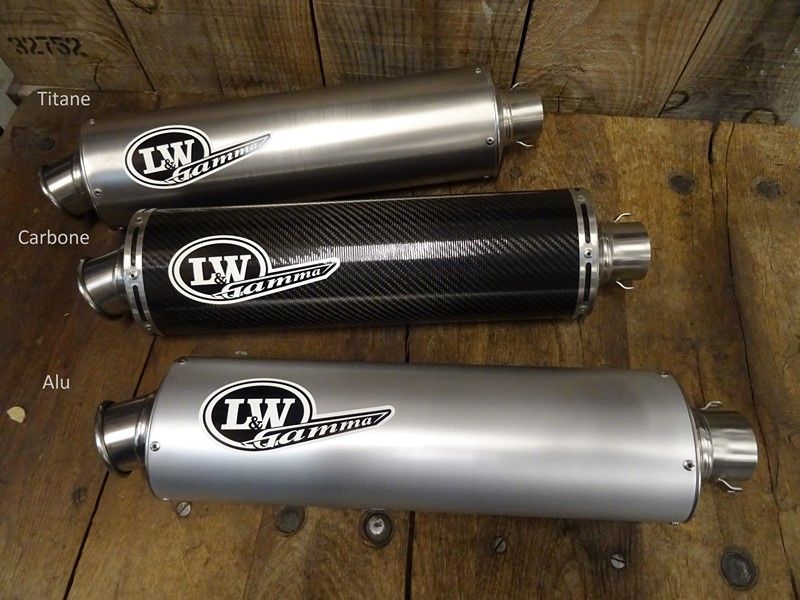 Silencieux homologué LW Gamma Carbone avec collier et tube intermédiaire SUZUKI SV 650 /S 1999/2002 (LW11022 0054N)