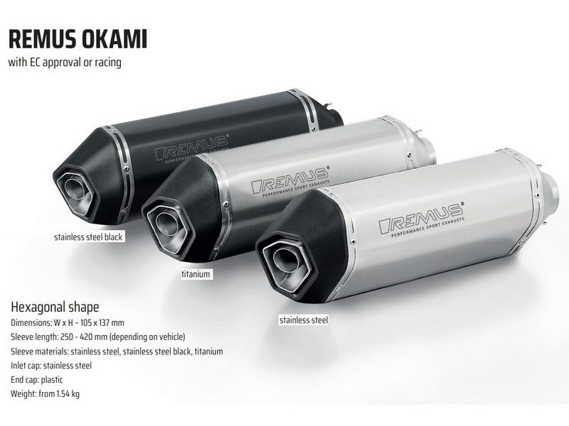 Silencieux homologué REMUS Okami Titane HONDA VFR 800 2014/2015 (14882103454)