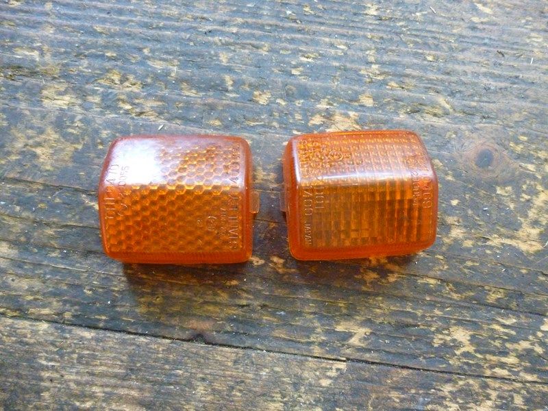 2 cabochons de clignotant Honda NX 650 Dominator (RD02) 1988-97