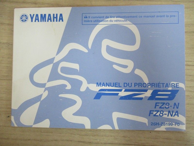 Manuel du propriétaire Yamaha FZ8 2014 (2SH-28199-F0)