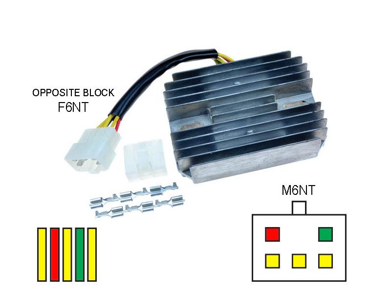 Régulateur RR55 Yamaha R6 (99-05), R1 (98-01) et 600 Fazer (98-03), XJ6 (09-10)