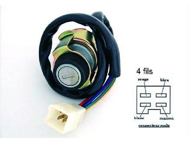 Contacteur à clé, neiman Kawasaki Z 900 1973-1976, Z 650 1976-1979, Z 750 1976-1979