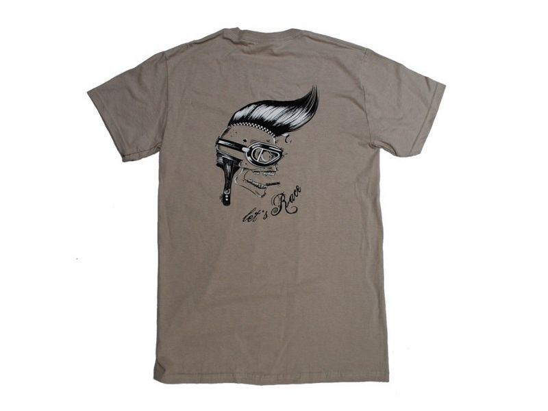 T-shirt homme Let's race Speck Moto beige