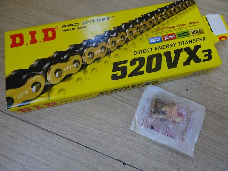 Chaine de transmission secondaire adaptable DID Kawasaki Z800 type ZR800AADA/ABDA 2013/2016
